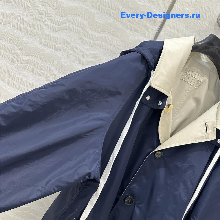 M1um1u jacket short trench coat