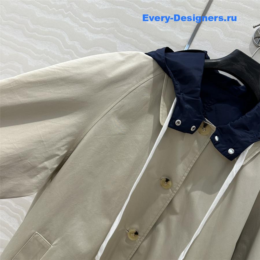M1um1u jacket short trench coat