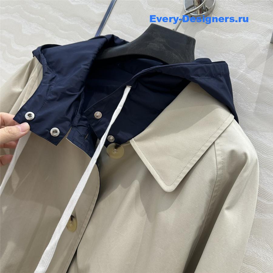 M1um1u jacket short trench coat
