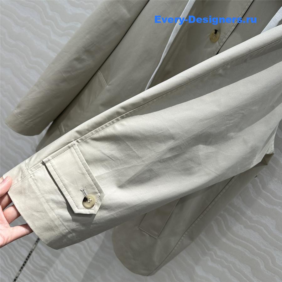 M1um1u jacket short trench coat