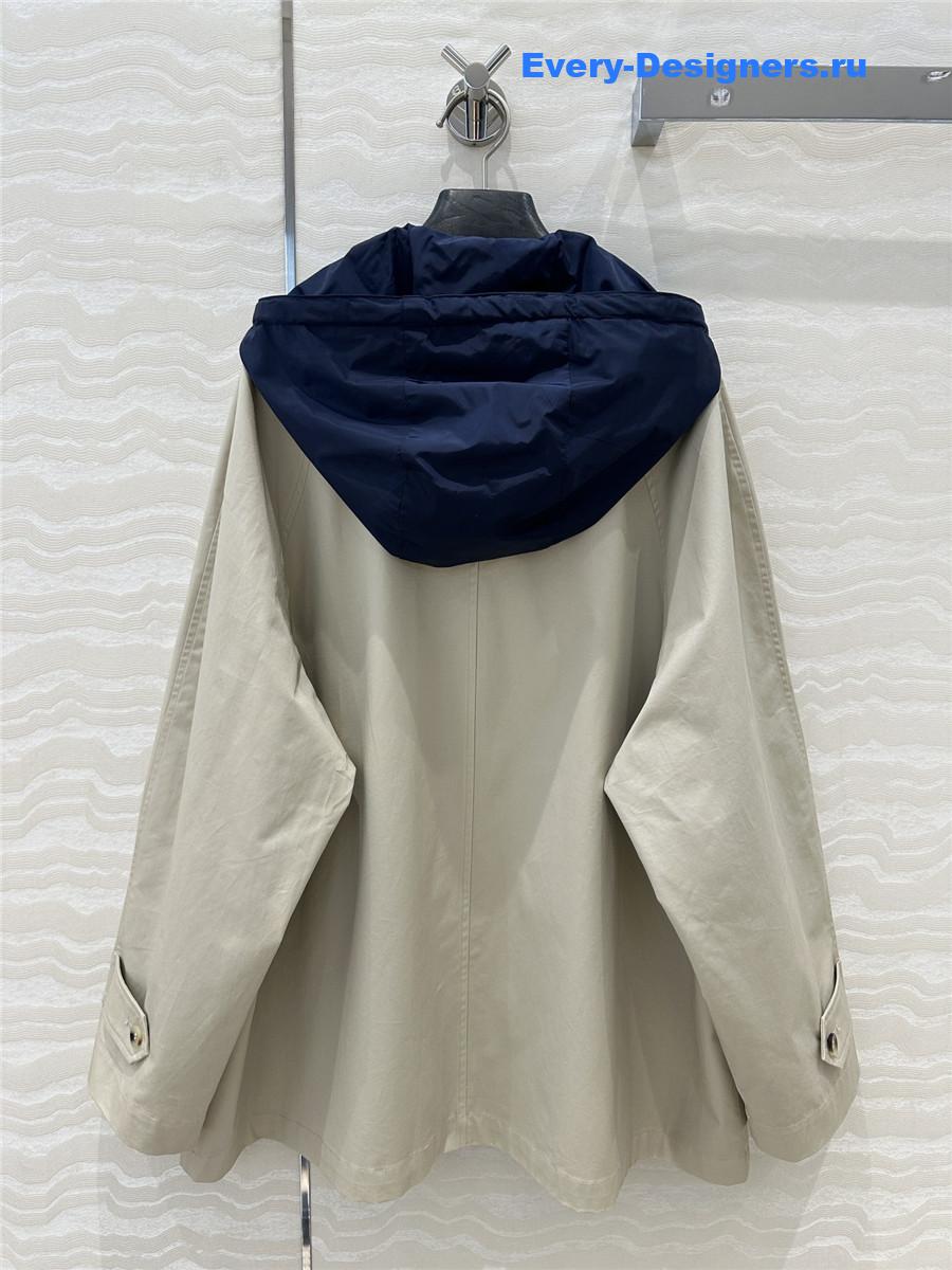 M1um1u jacket short trench coat