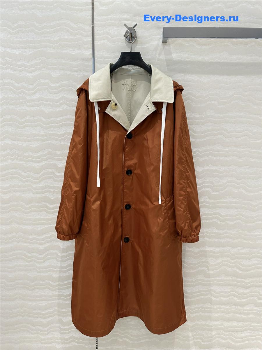 M1um1u jacket long trench coat