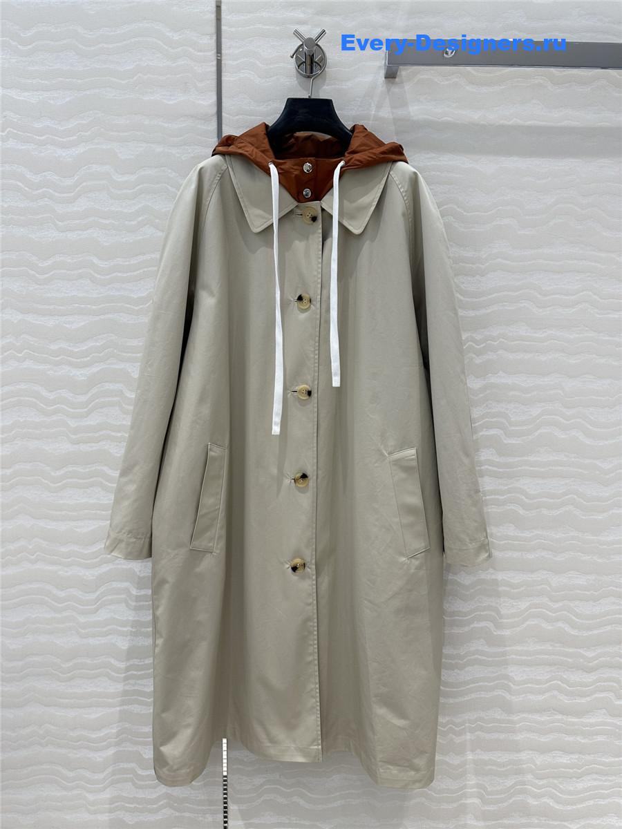 M1um1u jacket long trench coat