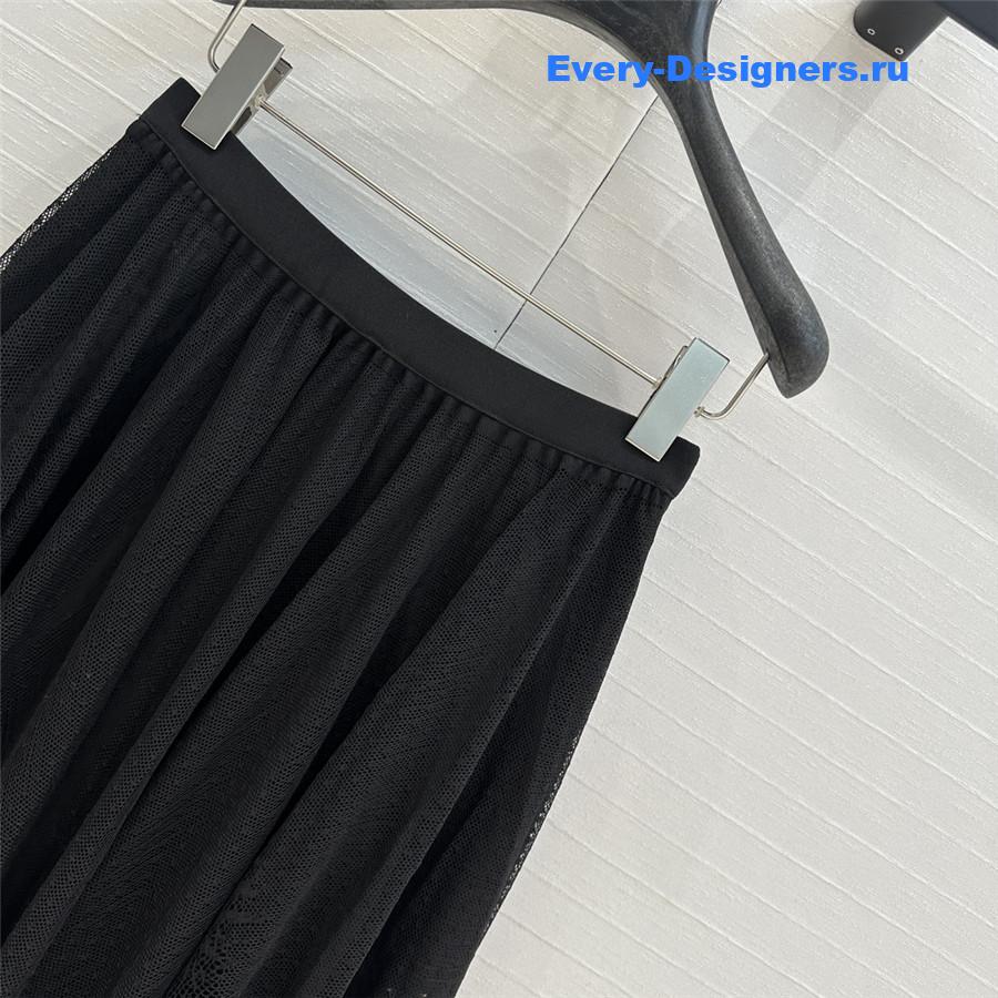 D10r lace tulle long skirt