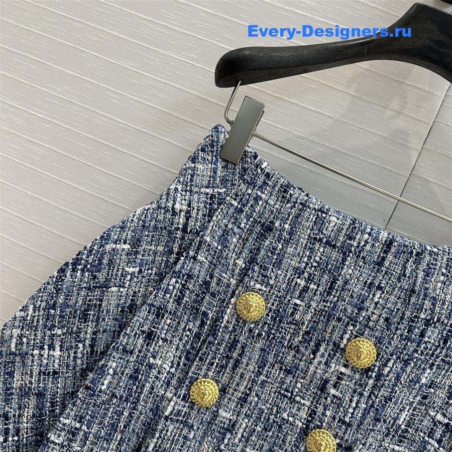 Balmain double-breasted skirt