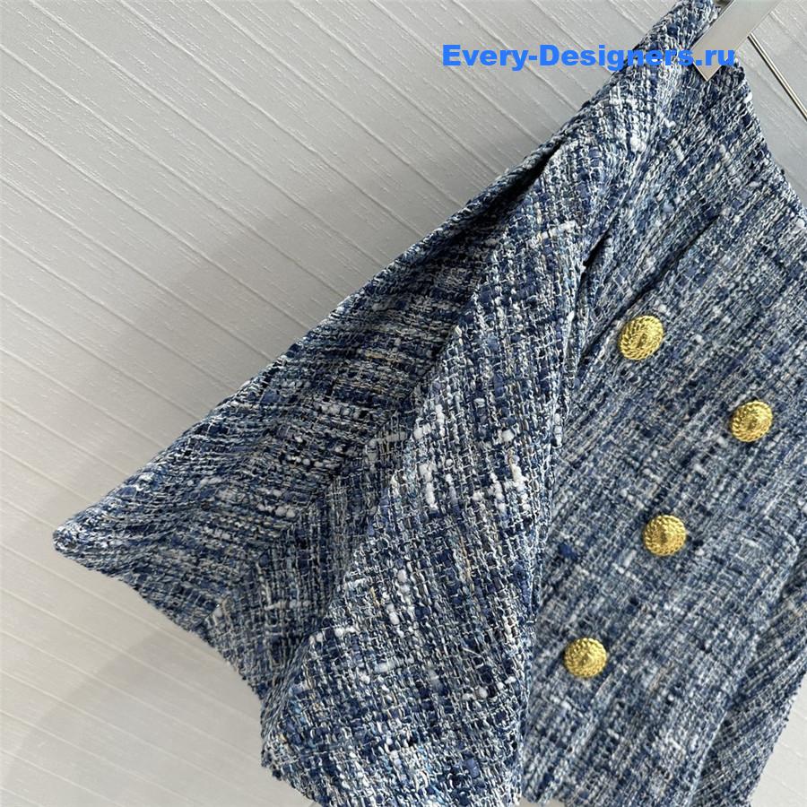 Balmain double-breasted skirt