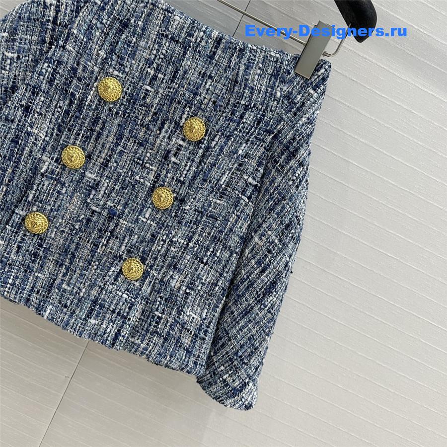 Balmain double-breasted skirt