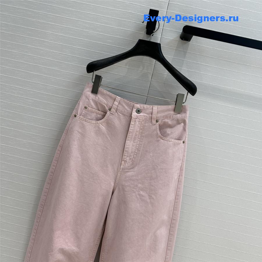 L0ew* denim sickle jeans