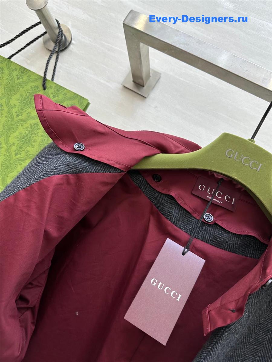 Gvc*1 wool herringbone blazer