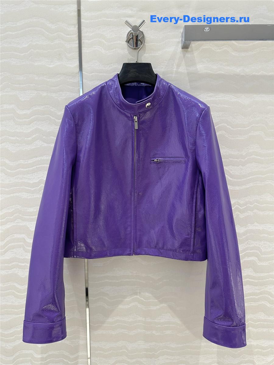 M1um1u leather jacket