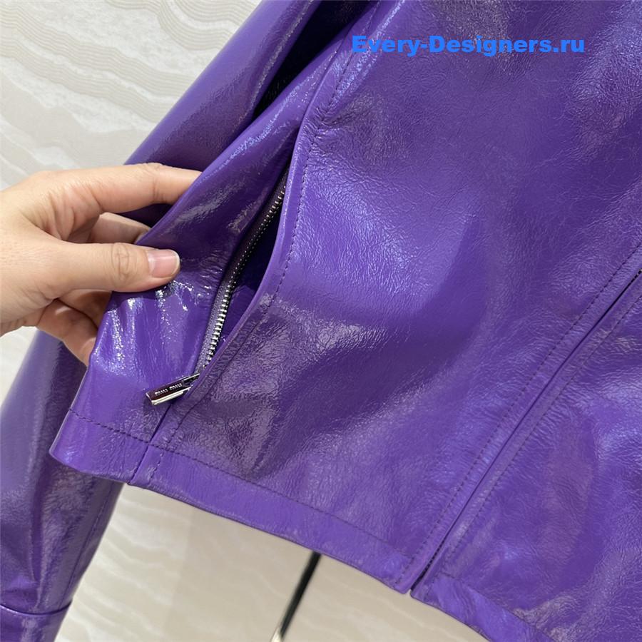 M1um1u leather jacket