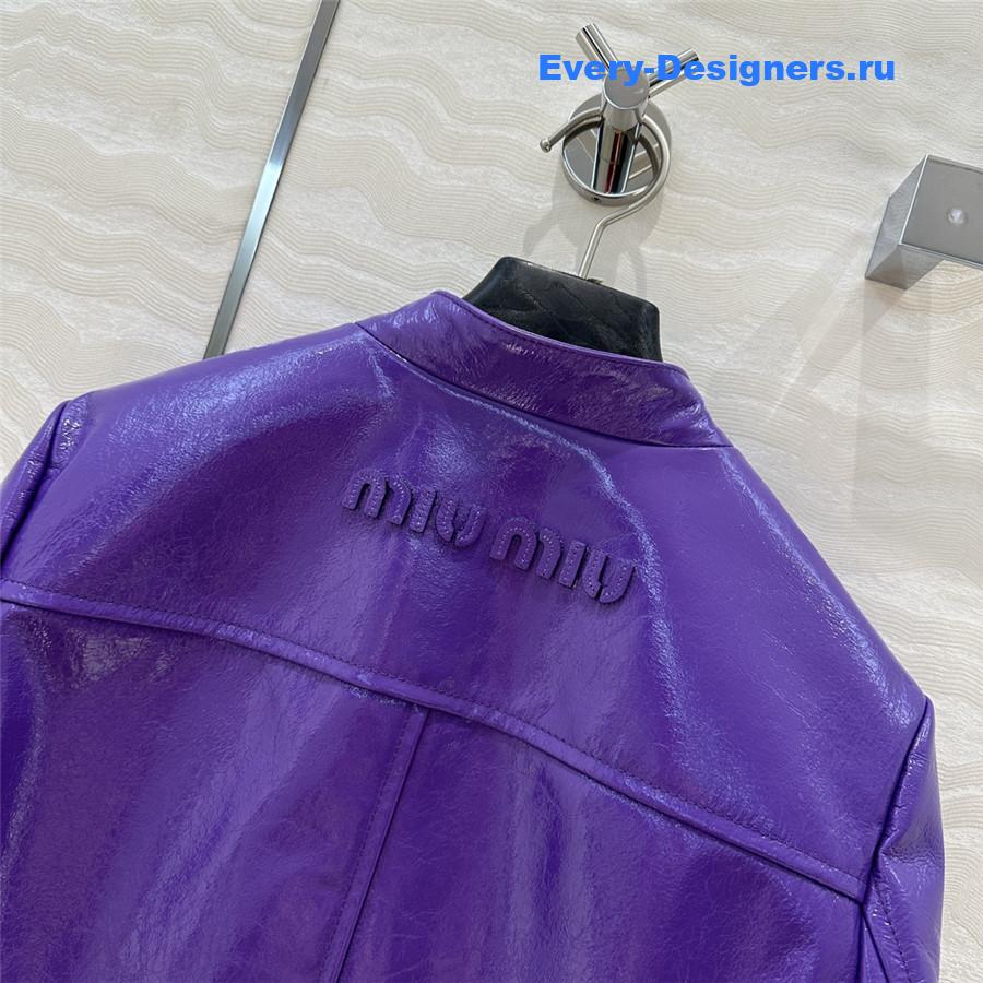 M1um1u leather jacket