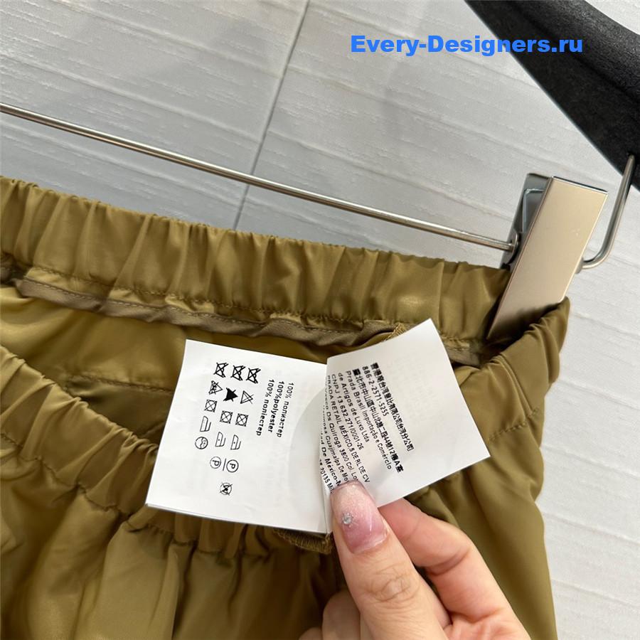 Pra*a elastic waist nylon maxi skirt