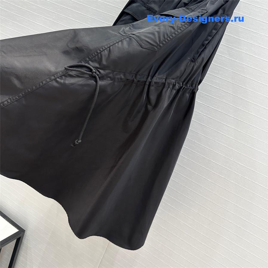 Pra*a elastic waist nylon maxi skirt