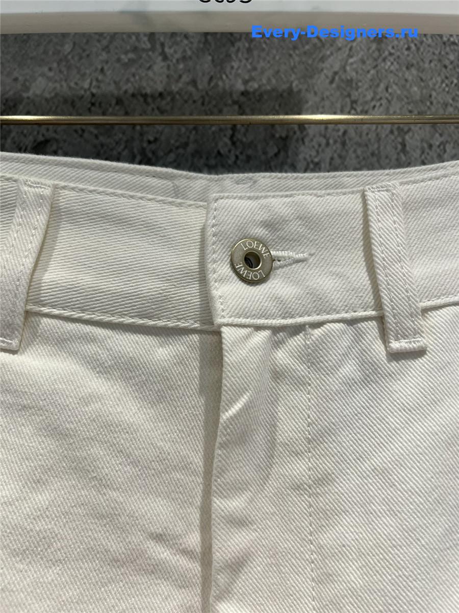 L0ew* white jeans