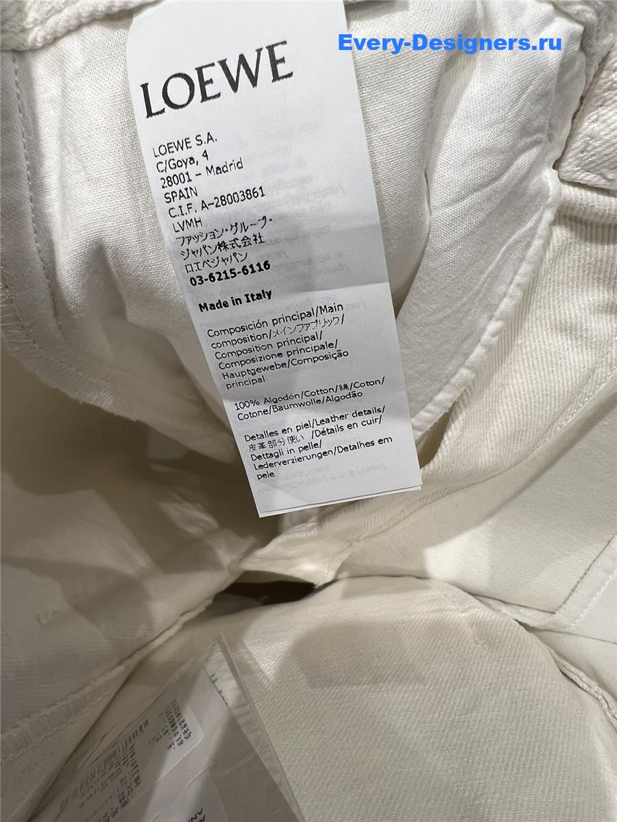 L0ew* white jeans