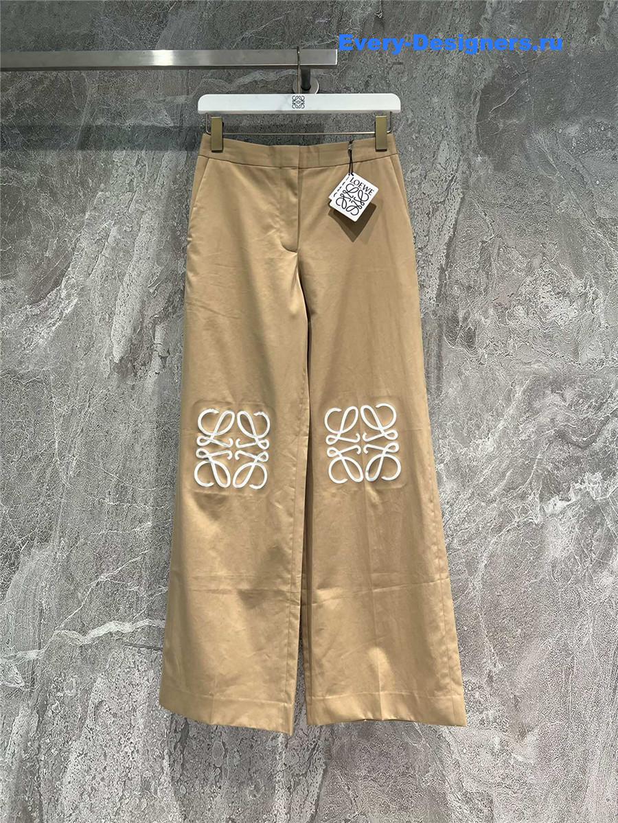 L0ew* khaki casual pants