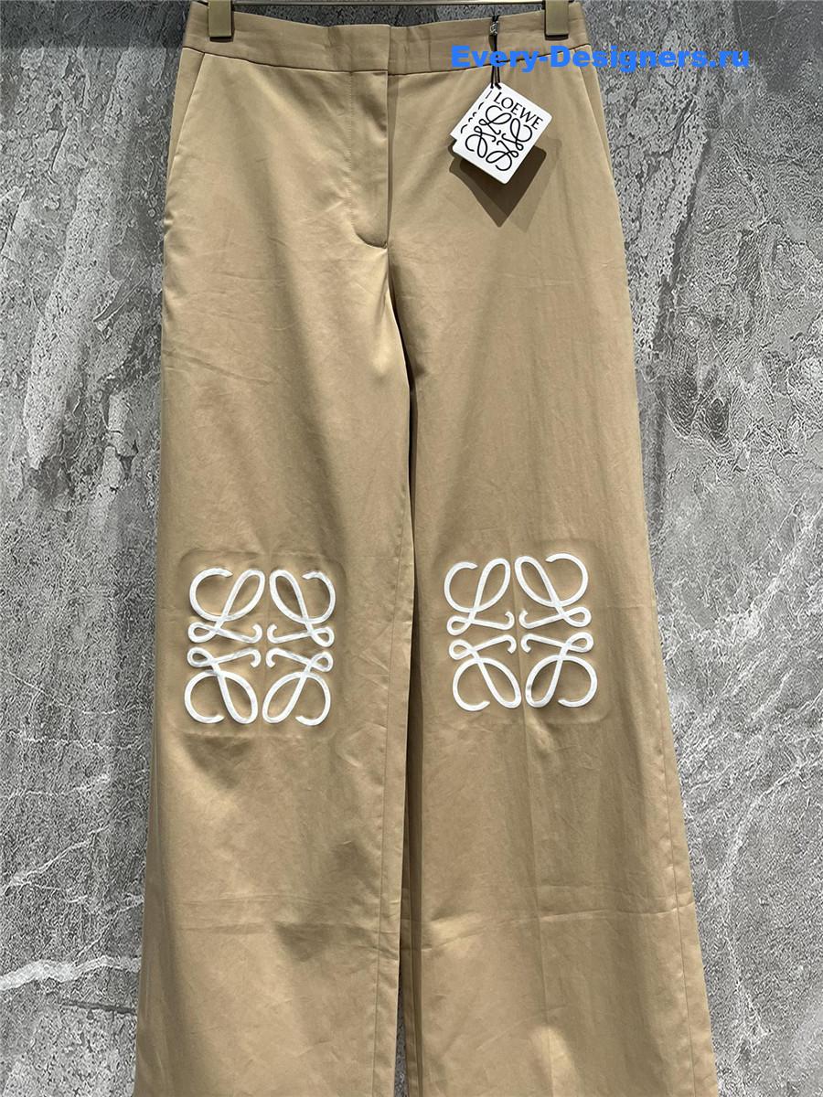 L0ew* khaki casual pants