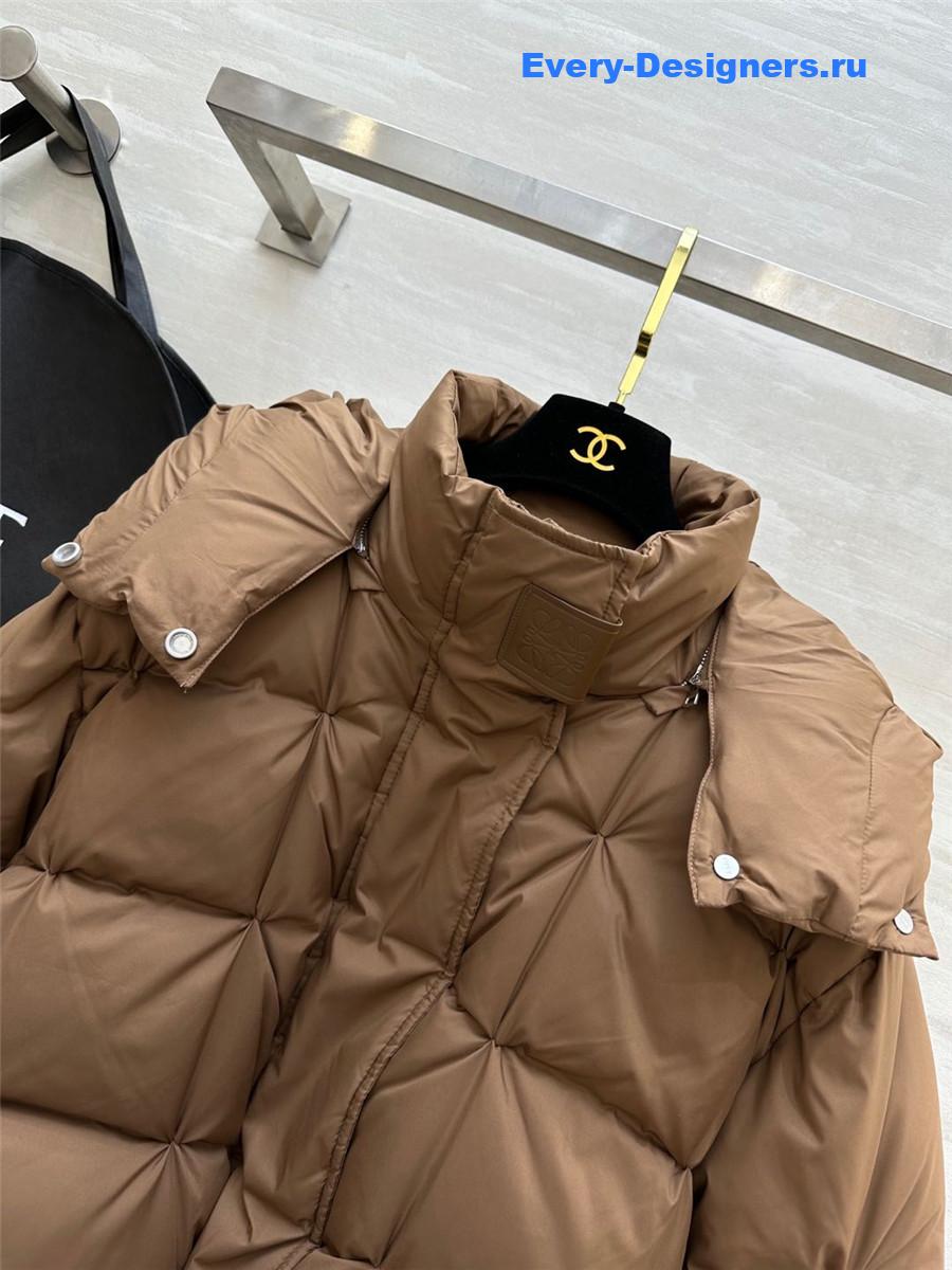 L0ew* hooded down jacket