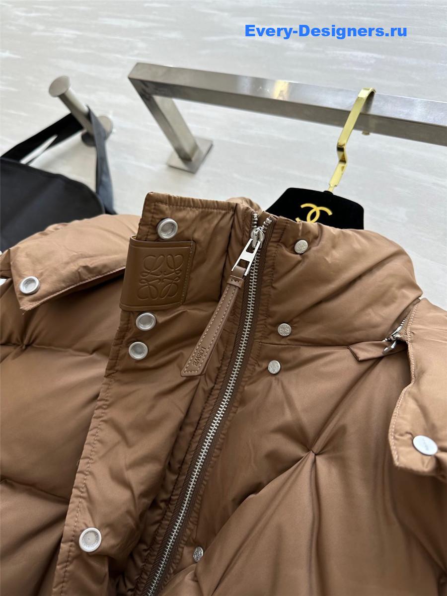 L0ew* hooded down jacket
