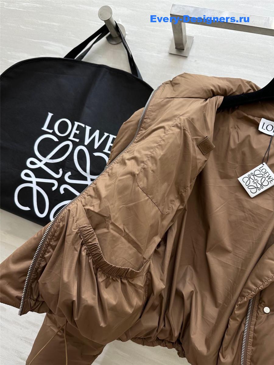 L0ew* hooded down jacket