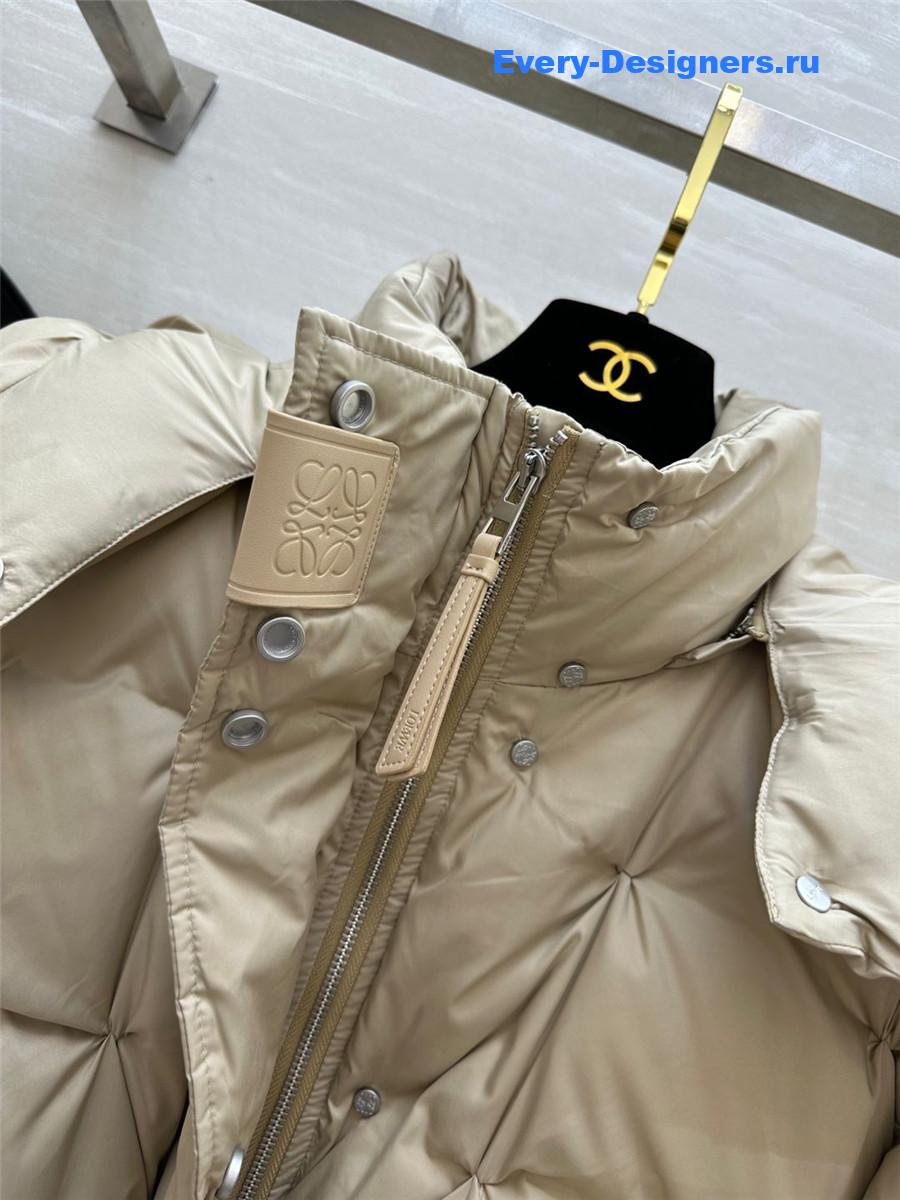 L0ew* hooded down jacket