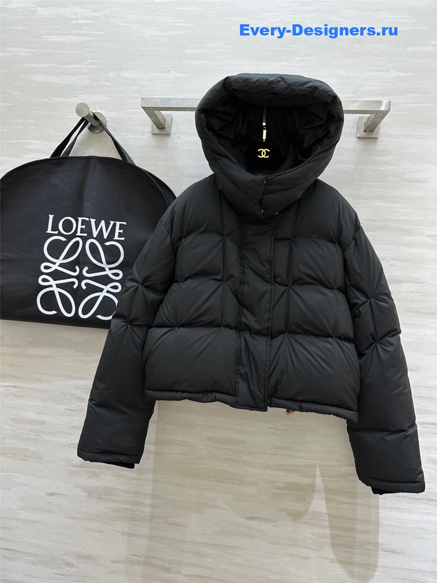 L0ew* hooded down jacket