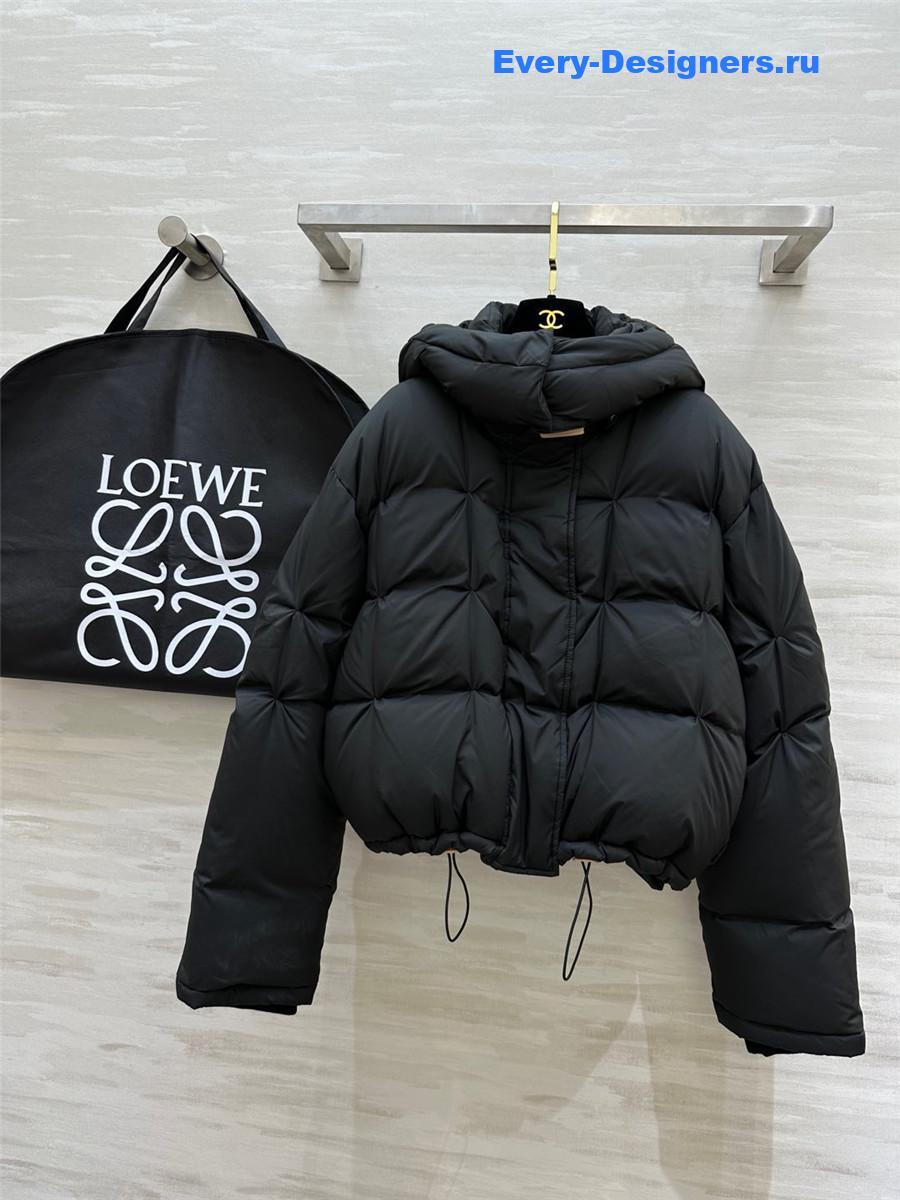 L0ew* hooded down jacket