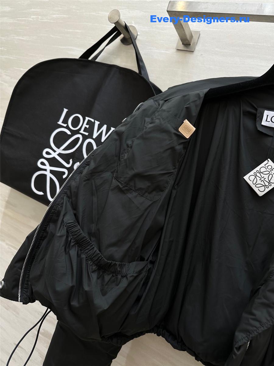 L0ew* hooded down jacket