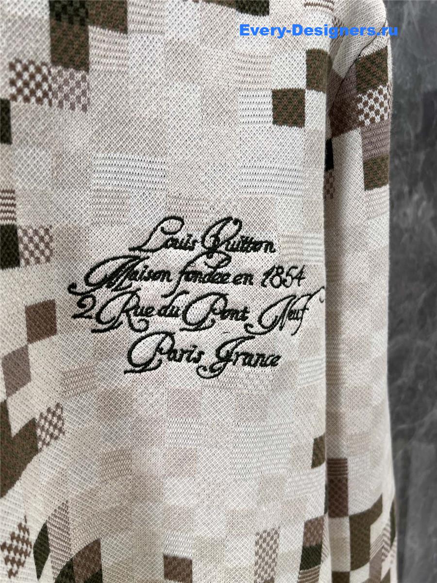 l0vis Vvtt0n lv camouflage knitted sweater