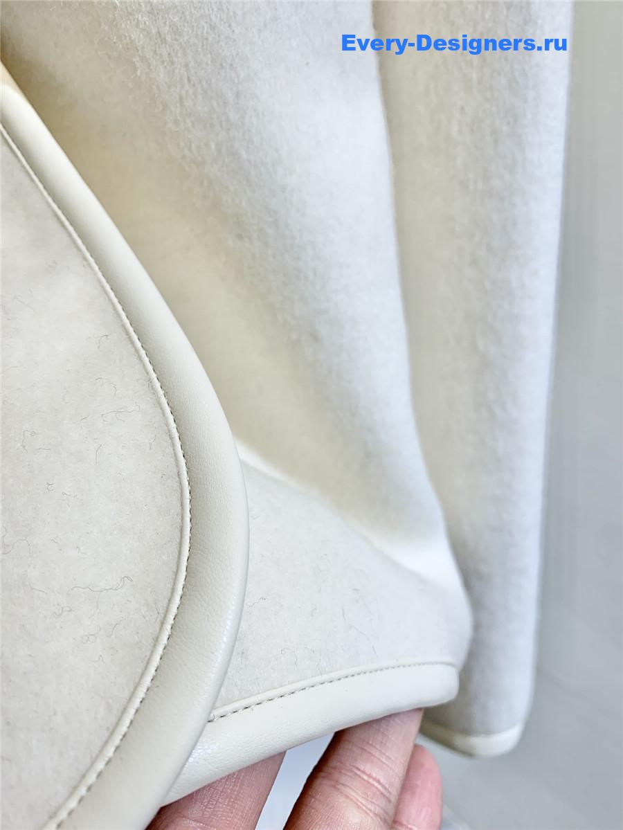 Jil sander scarf wool coat