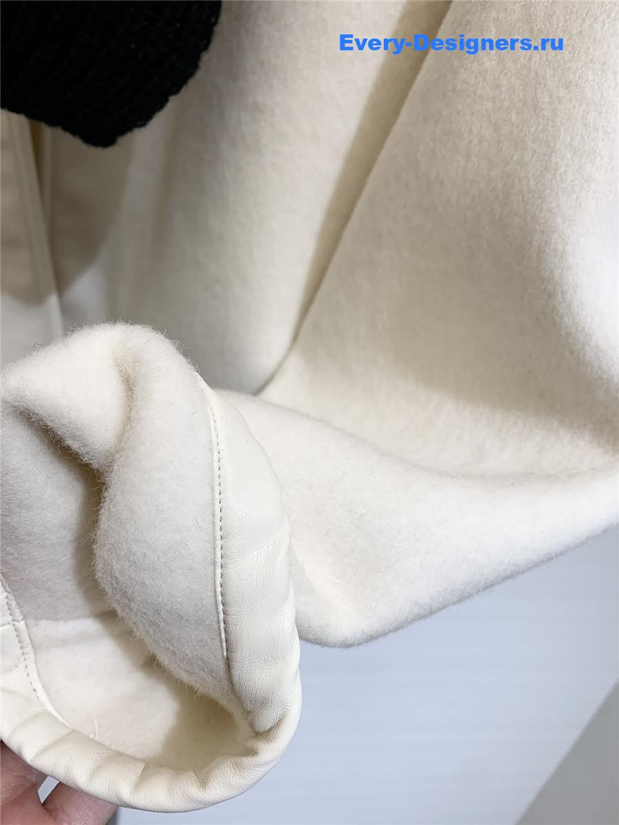 Jil sander scarf wool coat