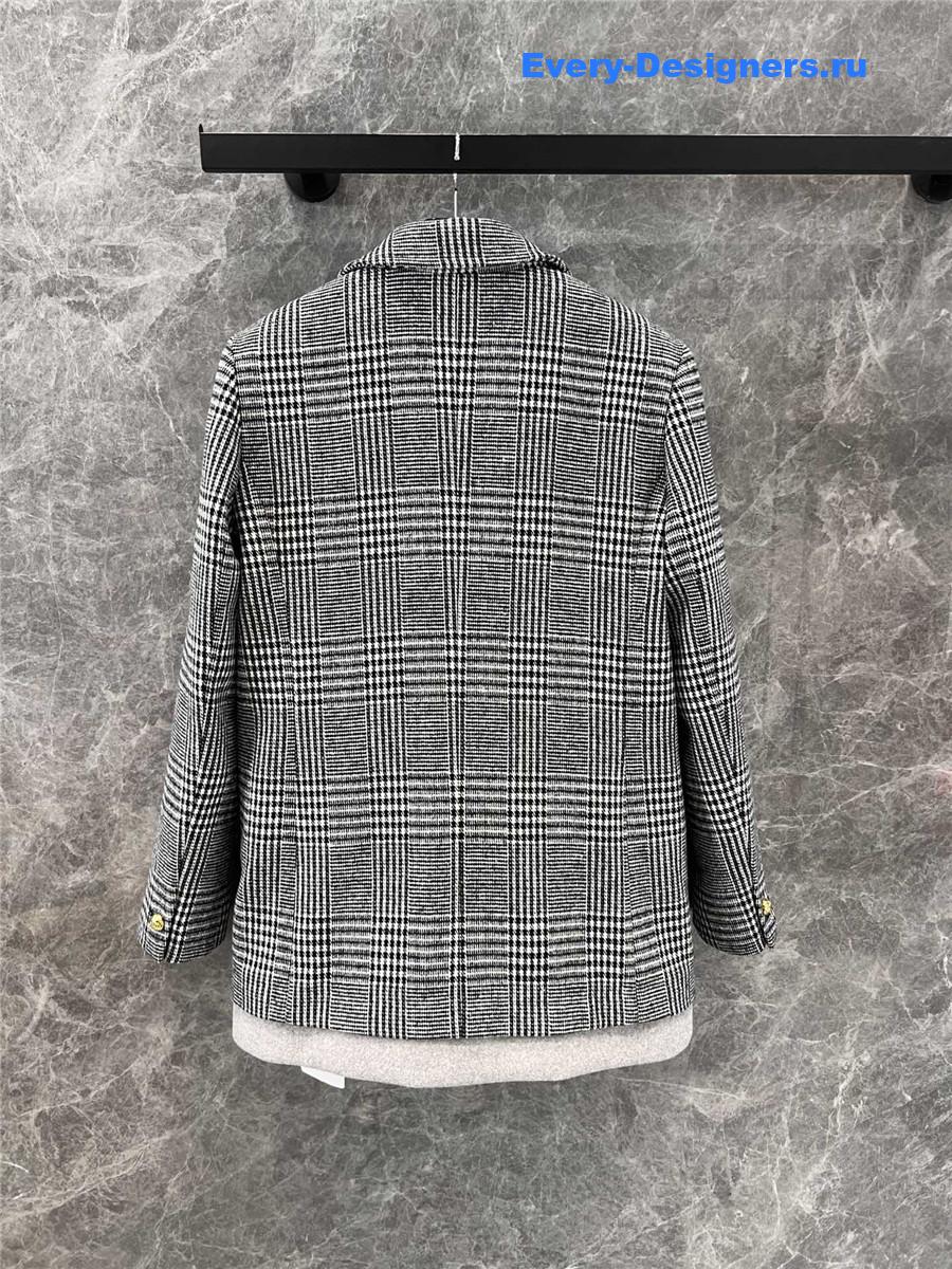 Ce1i*e houndstooth wool blazer