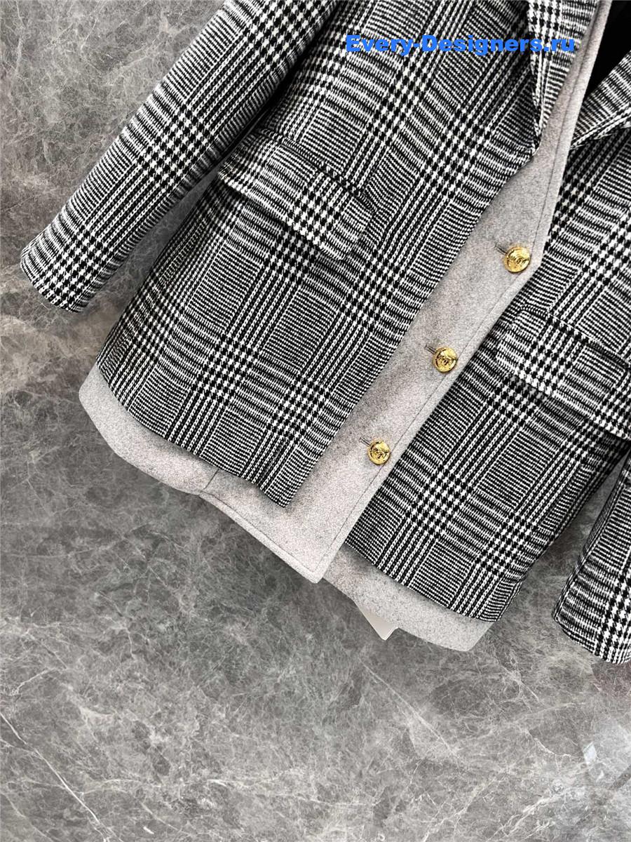 Ce1i*e houndstooth wool blazer