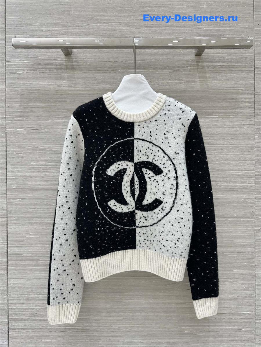 Ch**el black and white sweater