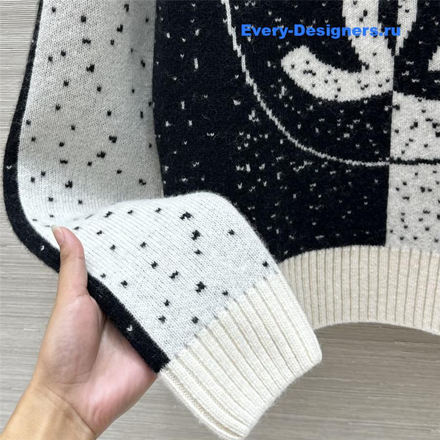 Ch**el black and white sweater