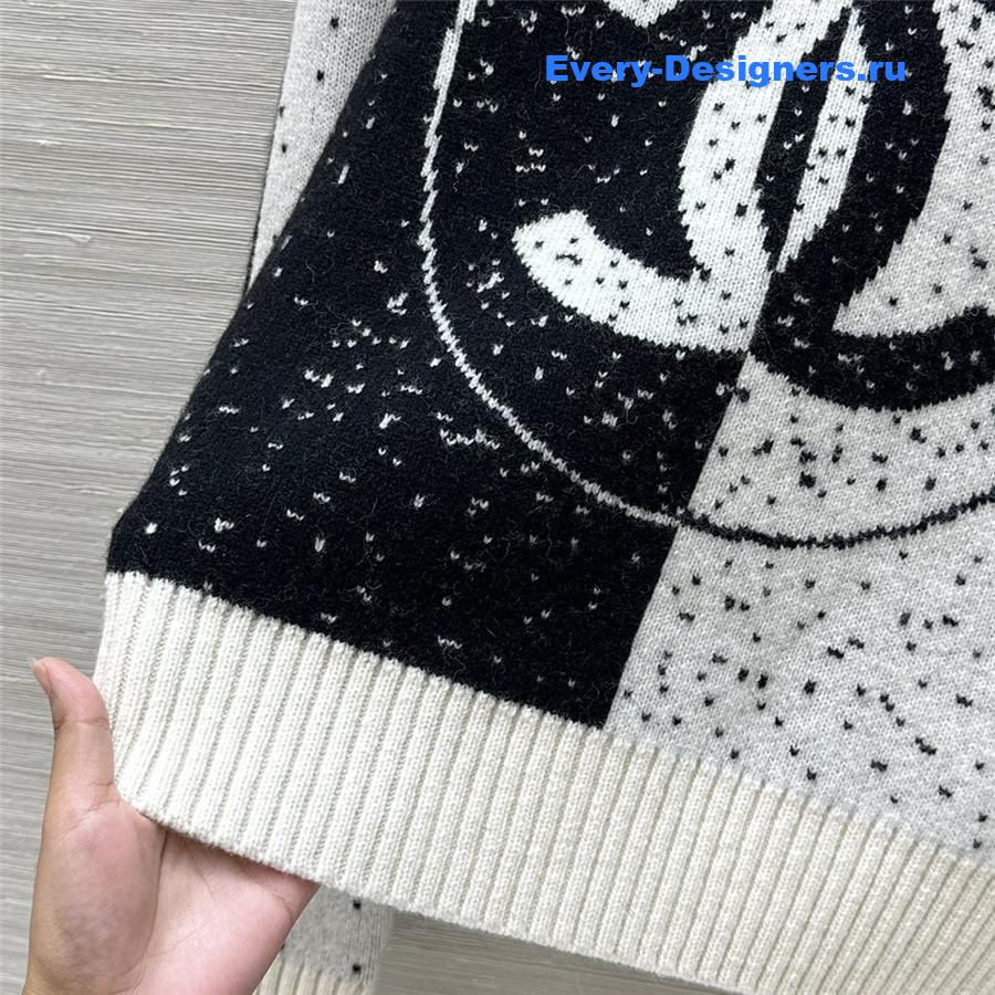 Ch**el black and white sweater