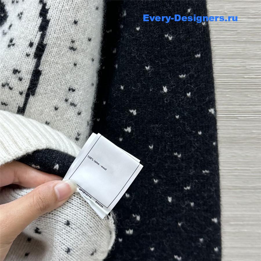 Ch**el black and white sweater