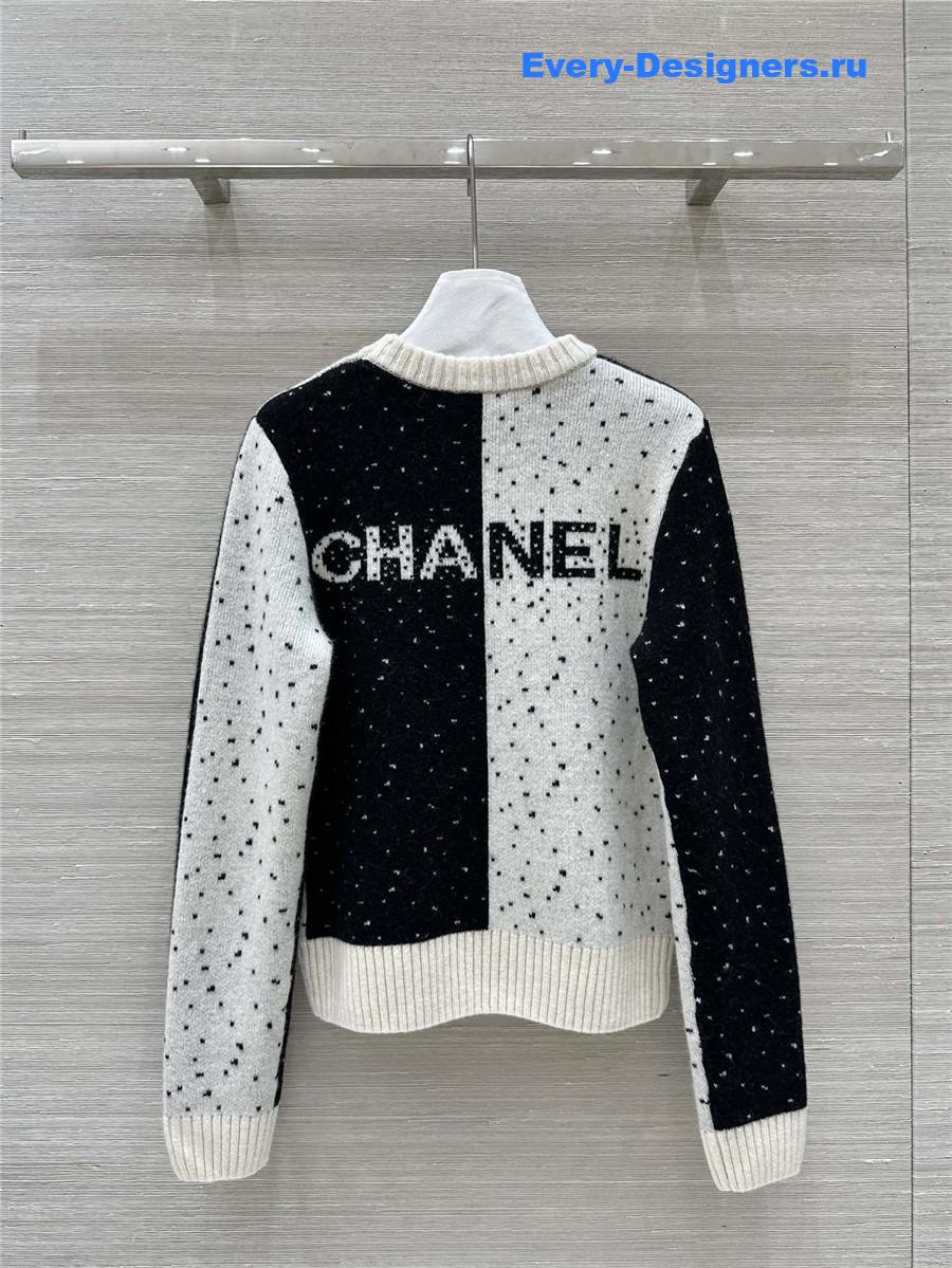 Ch**el black and white sweater