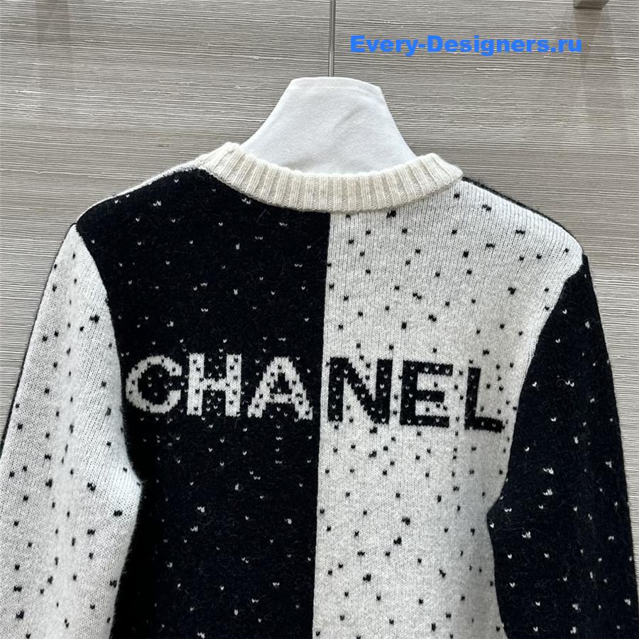 Ch**el black and white sweater