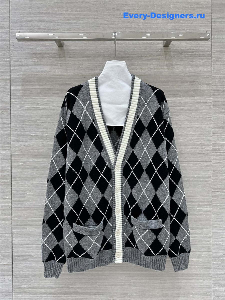 gvc*1 D1am0nd intarsia knit cardigan