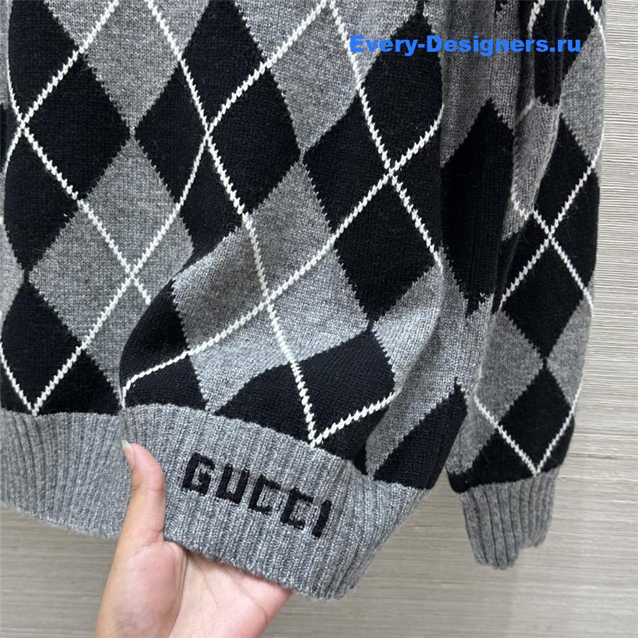 gvc*1 D1am0nd intarsia knit cardigan