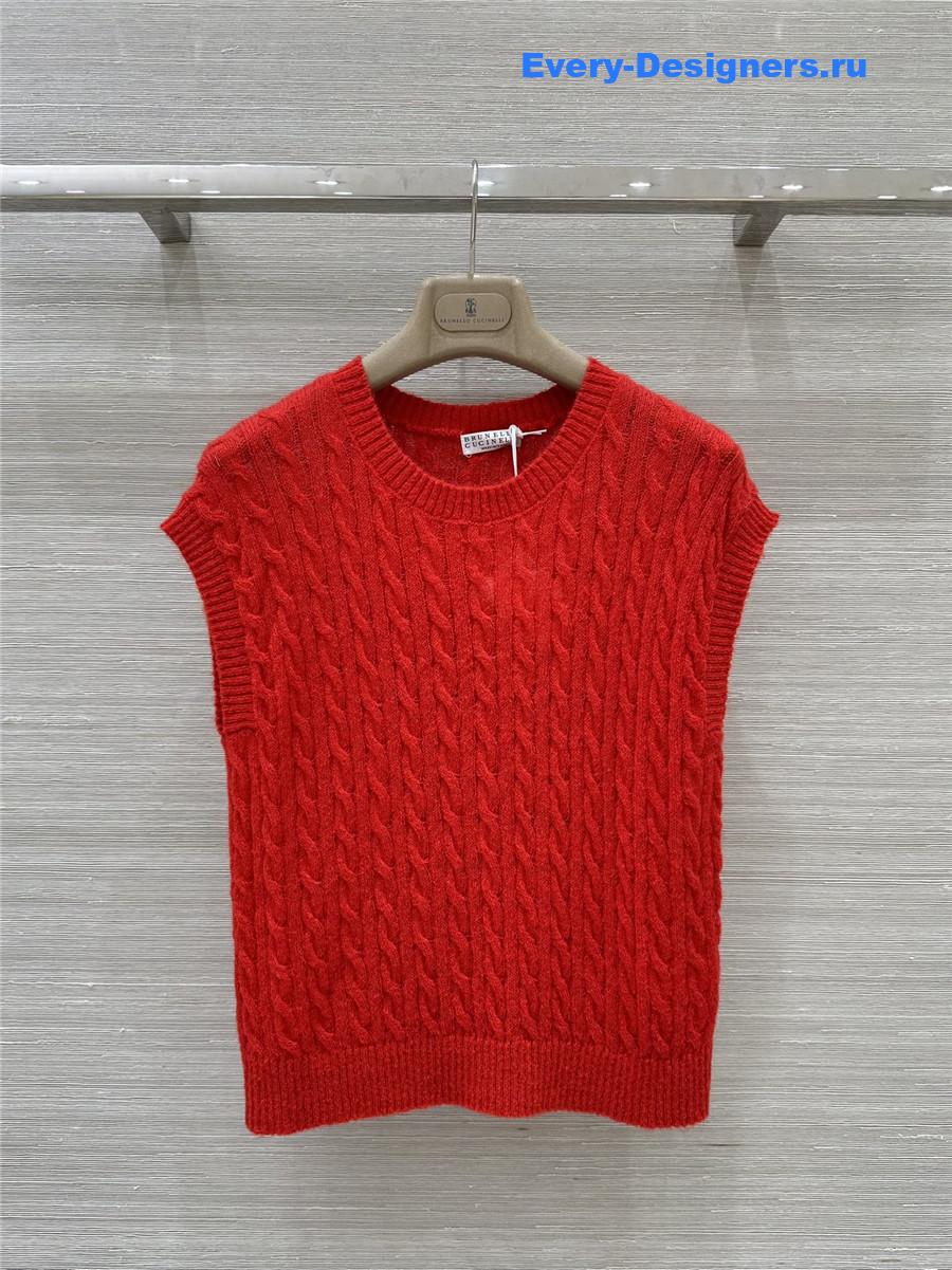BC Red Cable Vest Top