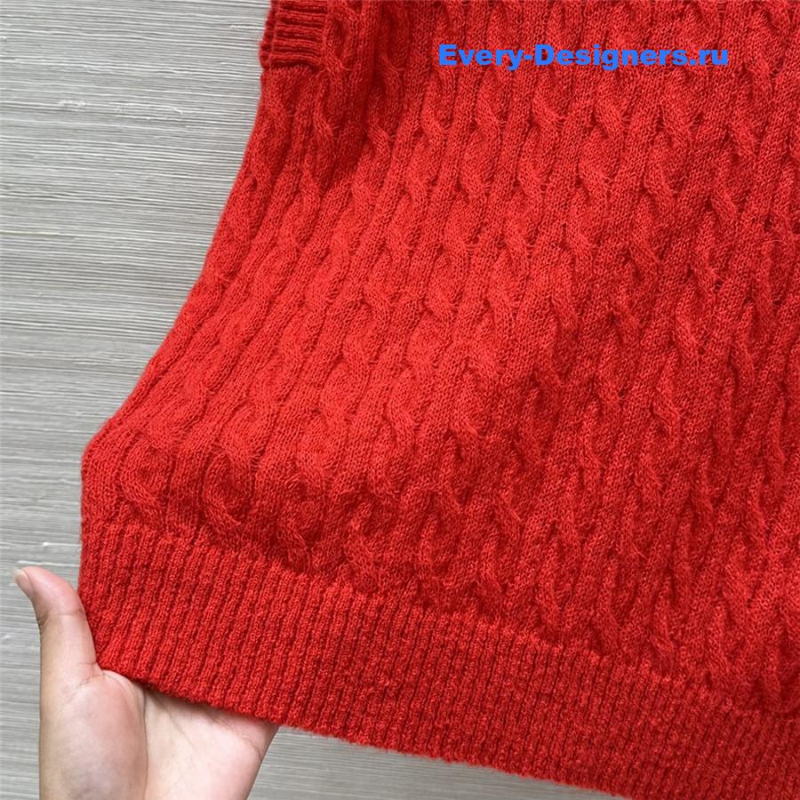 BC Red Cable Vest Top