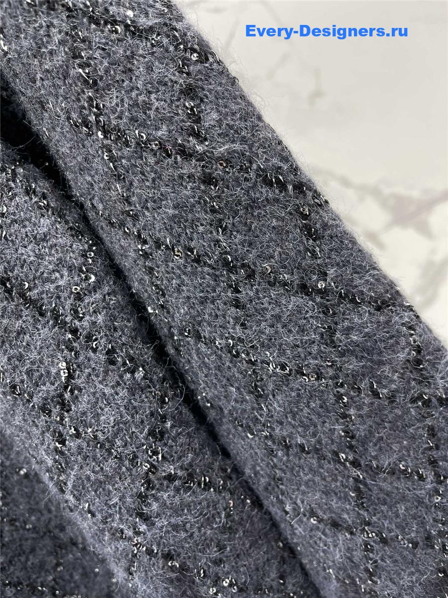 m1um1u D1am0nd sequin knitted cardigan