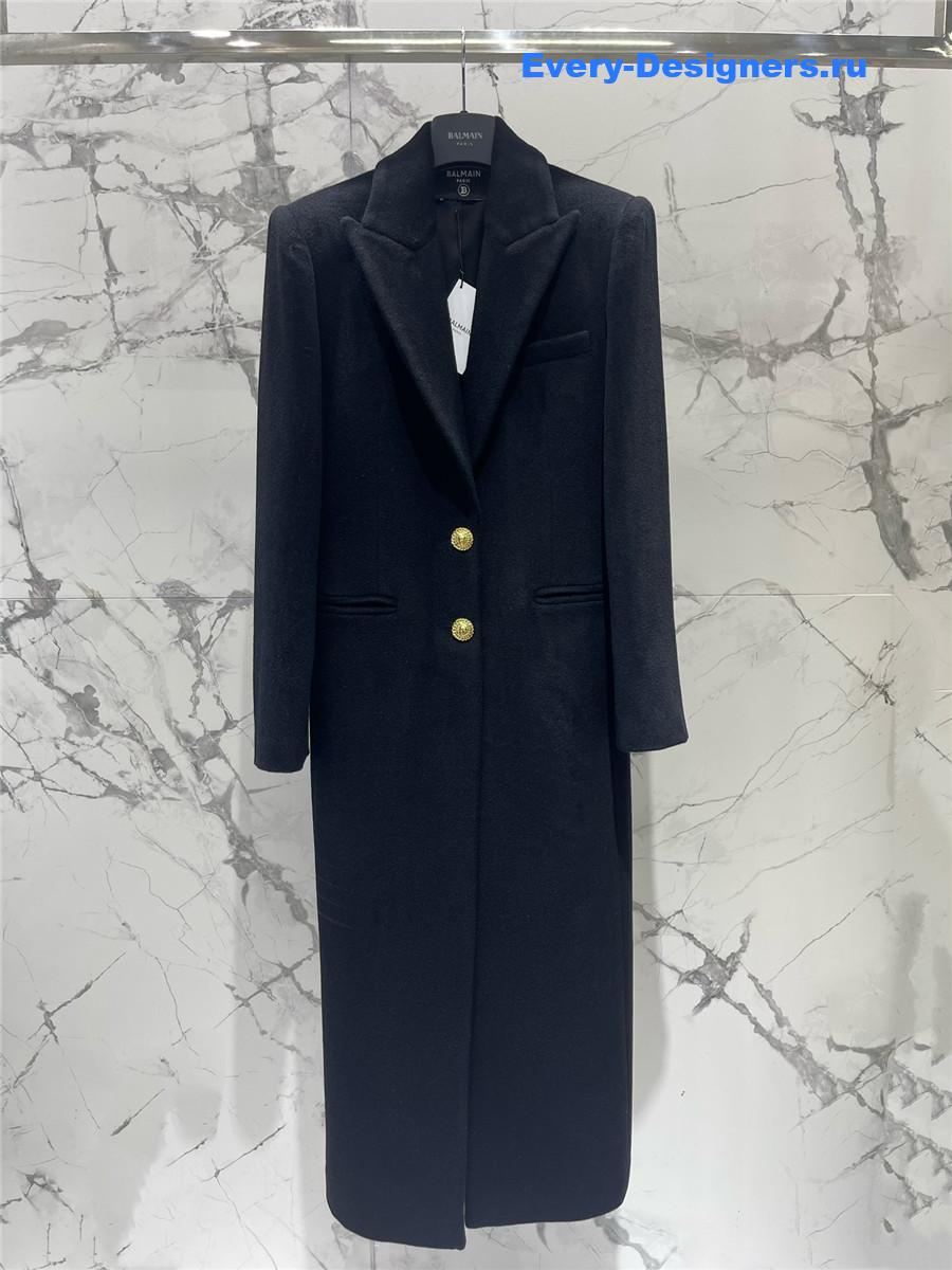 Balmain cashmere long coat