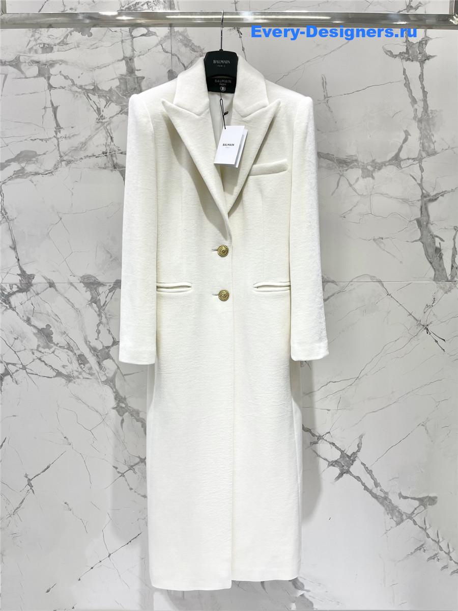 Balmain cashmere long coat