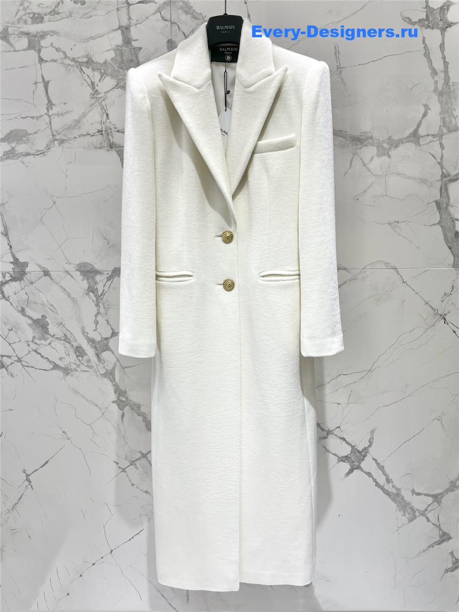 Balmain cashmere long coat