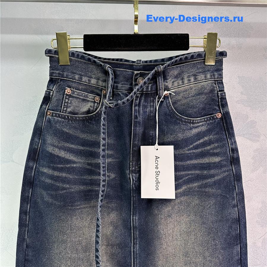 Acne studios denim skirt with slits