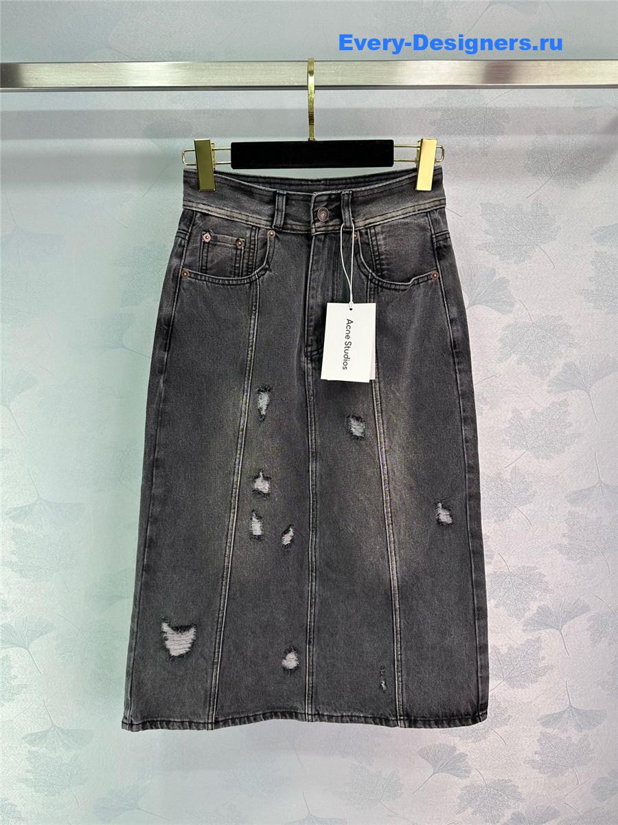 Acne studios denim skirt with slits